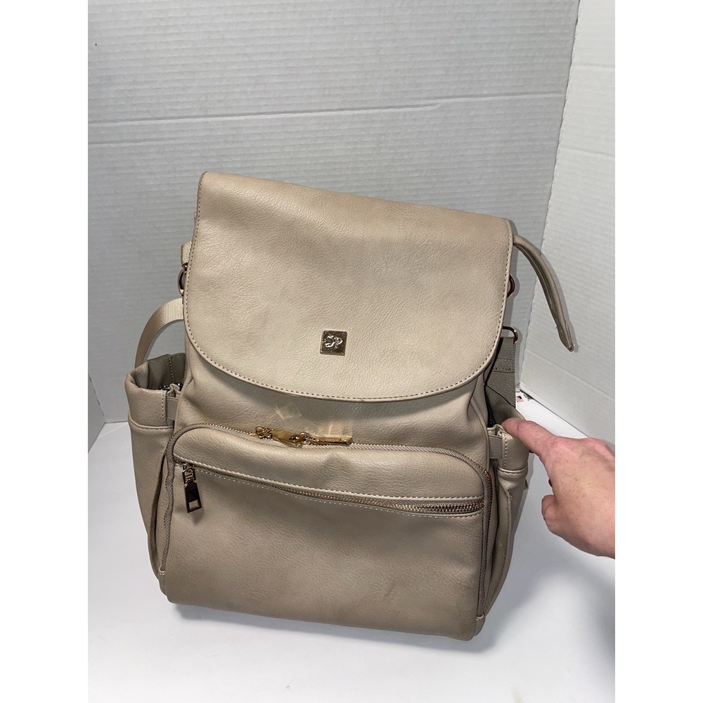 Sleepy Panda Baby Diaper Backpack Bag Vegan Leather *Read*